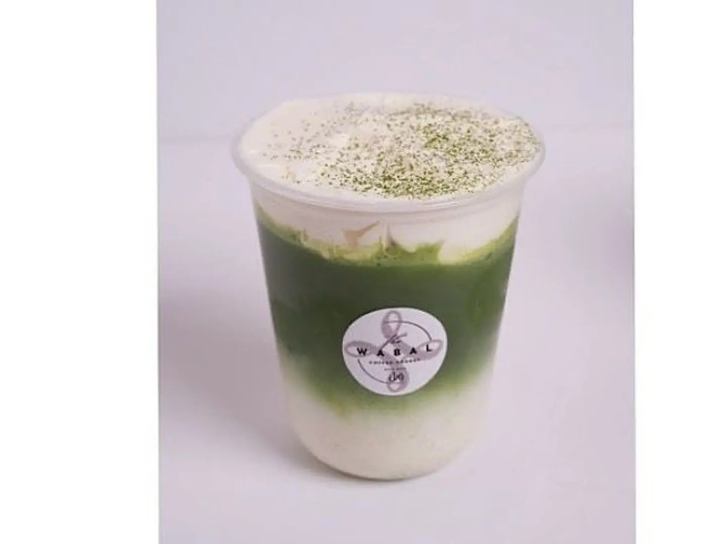 Matcha Ice Latte With Cold Foam Sweetend
