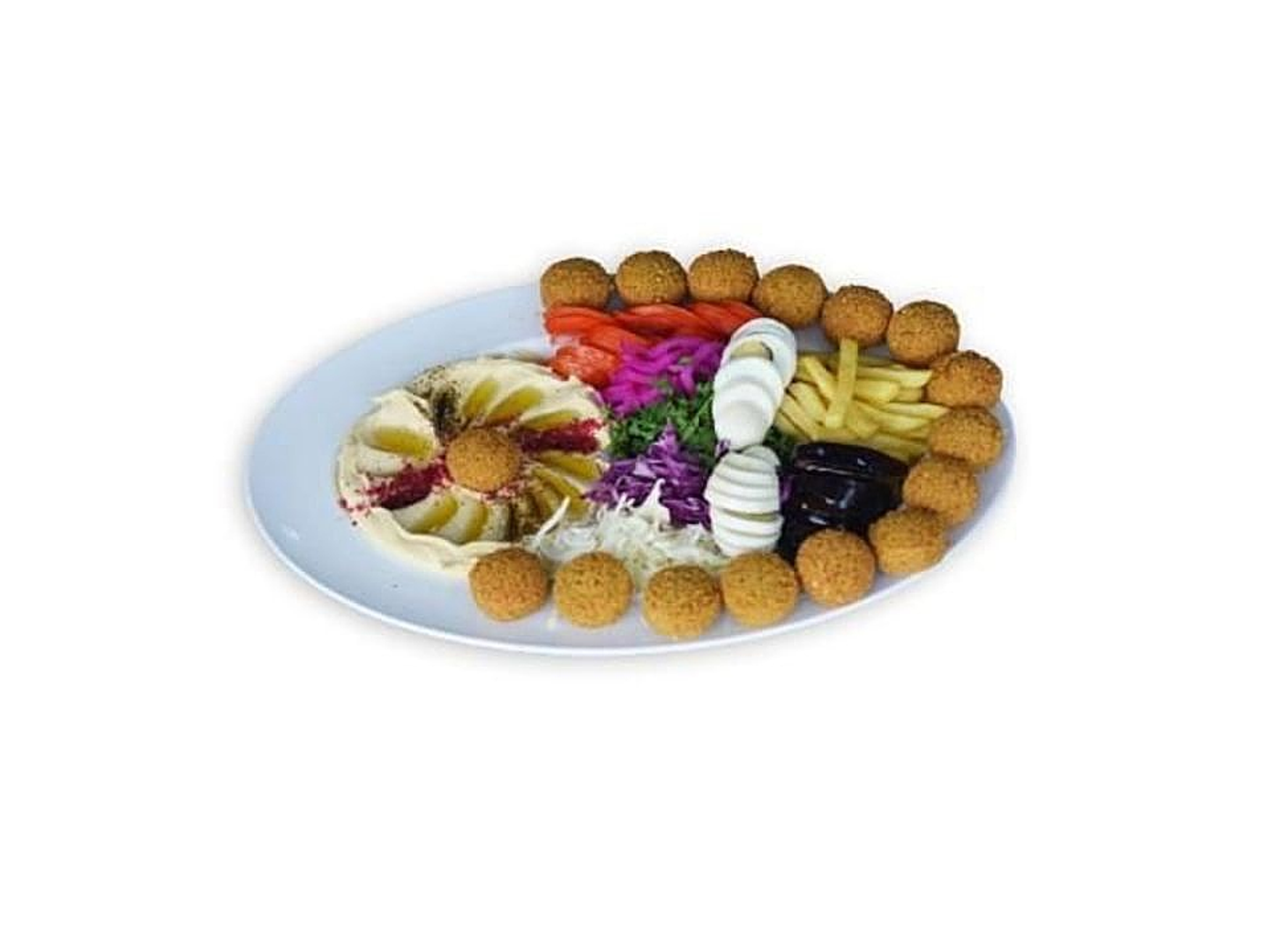 Falafel With Hummus Medium Plate