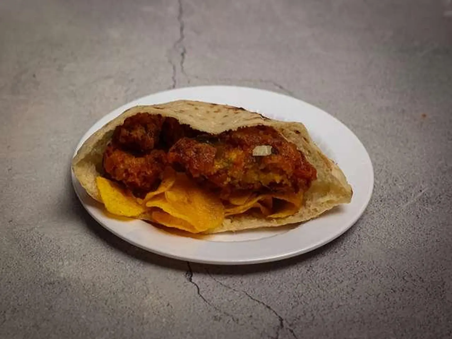 Potato Kebab Sandwich