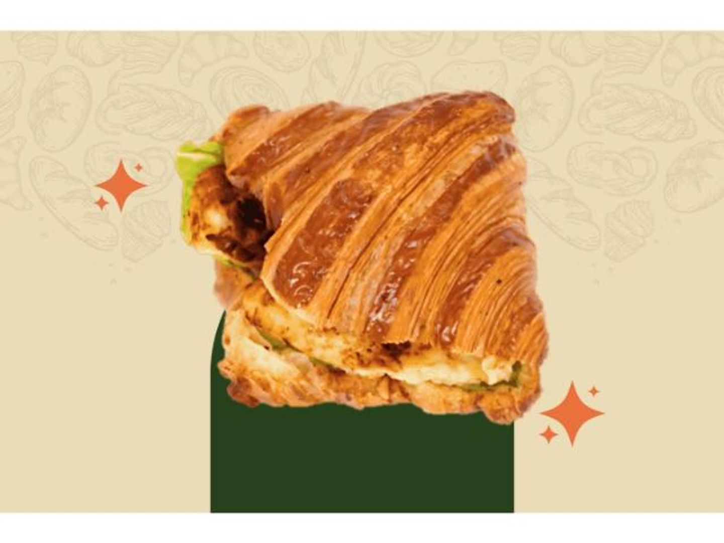 Croissant With Halloumi