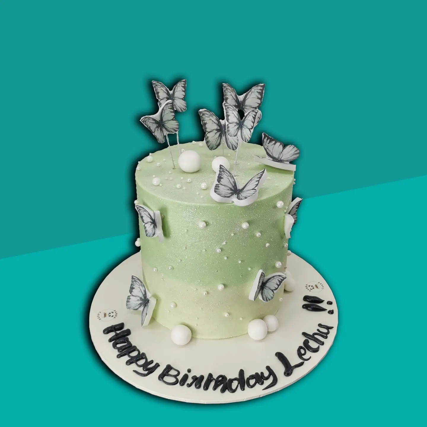 Butterfly Green Cake
