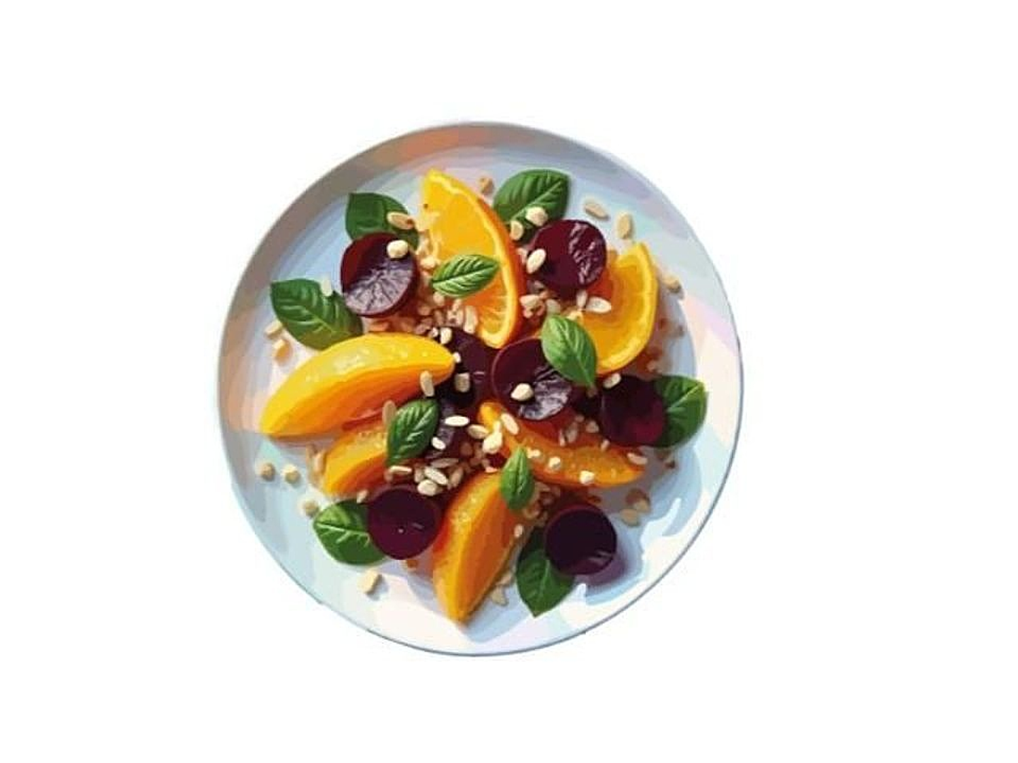 سلطة البنجر والبرتقال