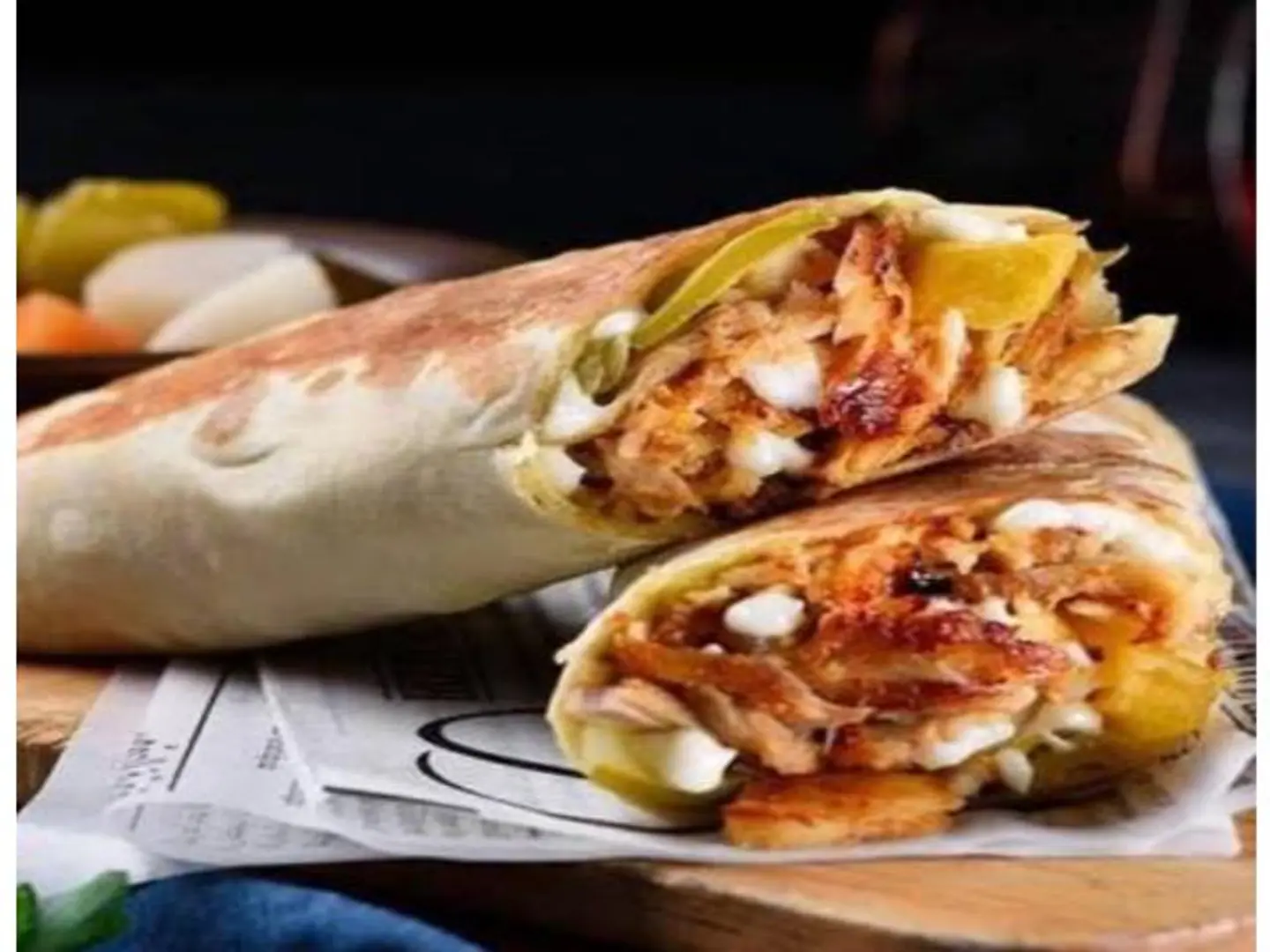 سندويش شاورما صغير عادي