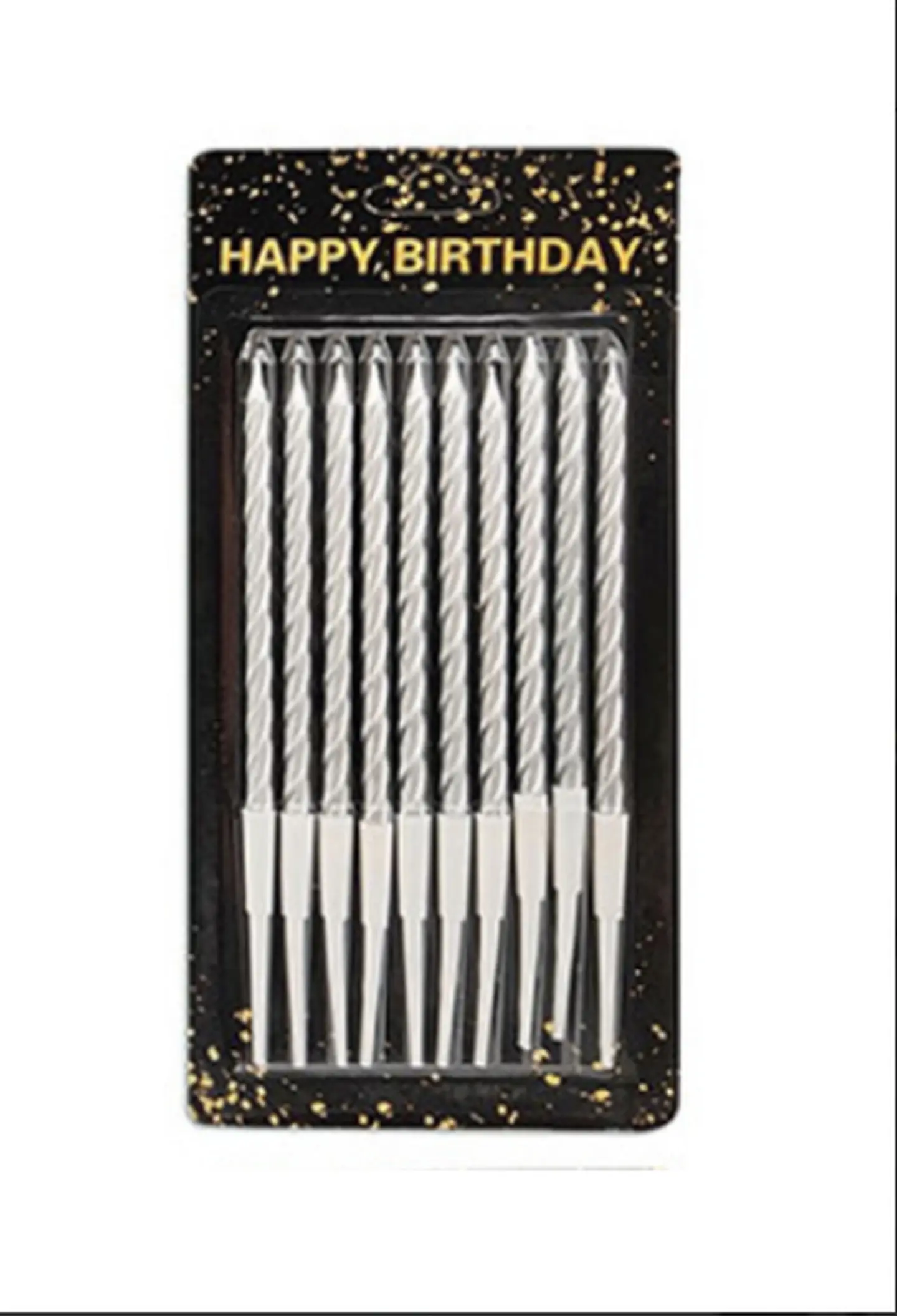 Silver Birthday Candles 1