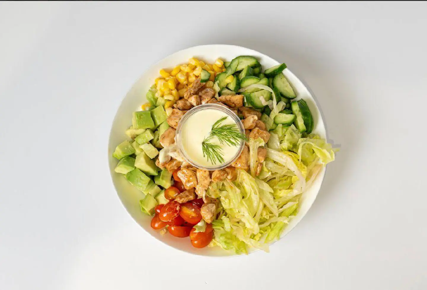 Barbecue Chicken Salad With Avocado