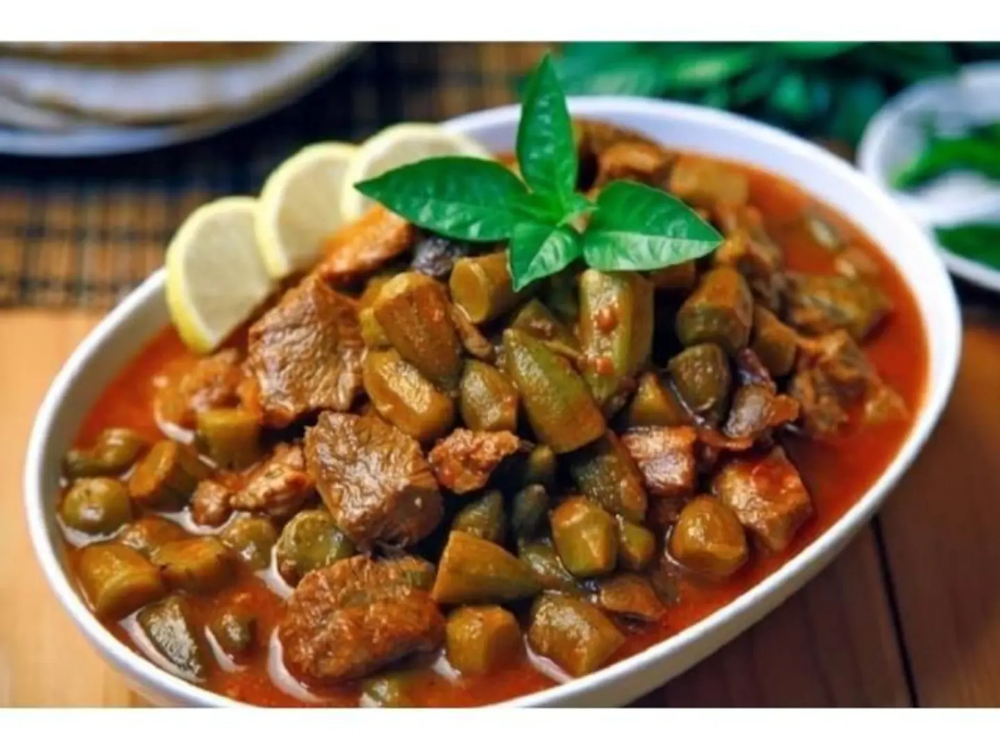 بامية باللحم