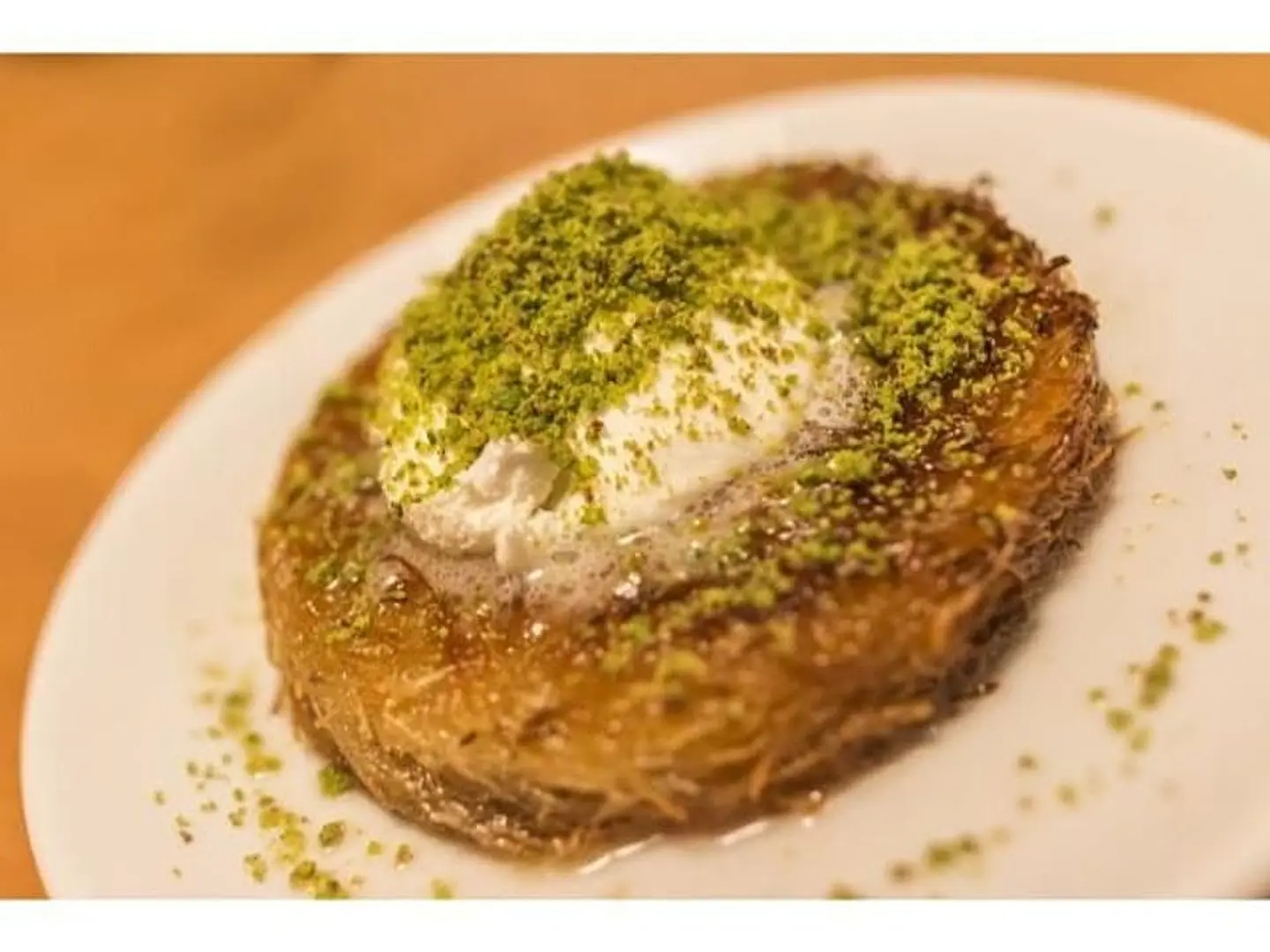 Round Kunafa With Cream