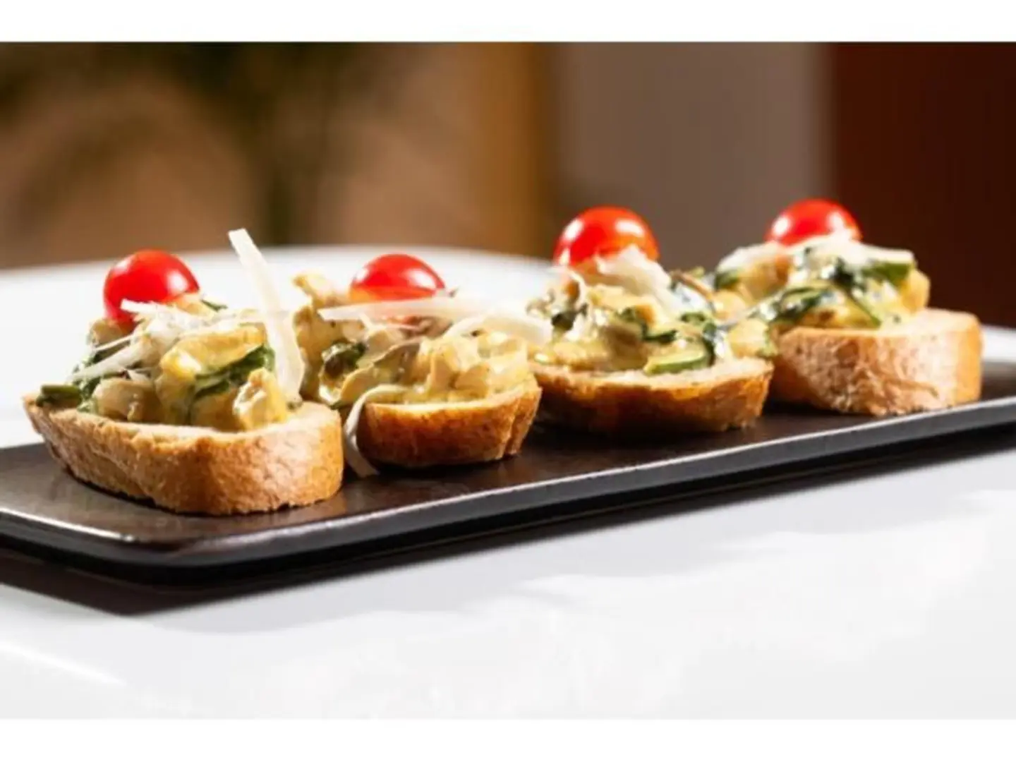 Bread Pieces With Chicken