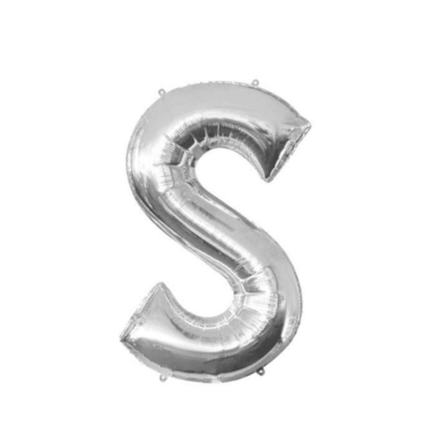 Letter S Silver Balloon