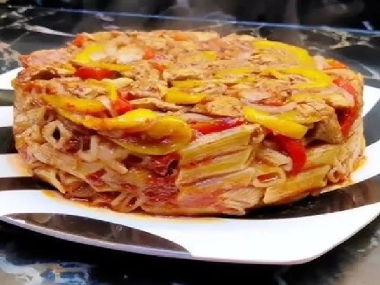 طاجن مكرونة دجاج