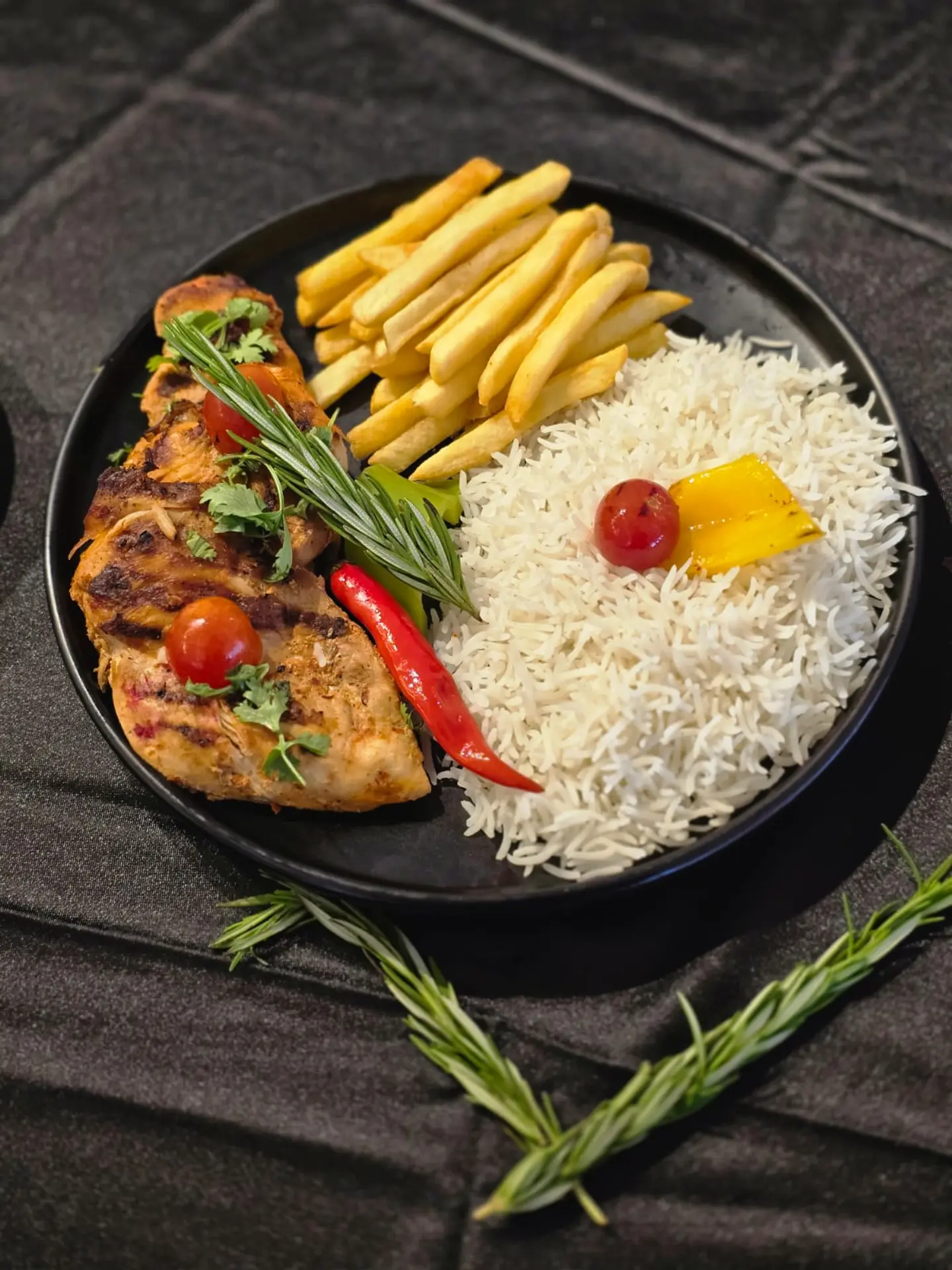 Grilled Chicken With Rice