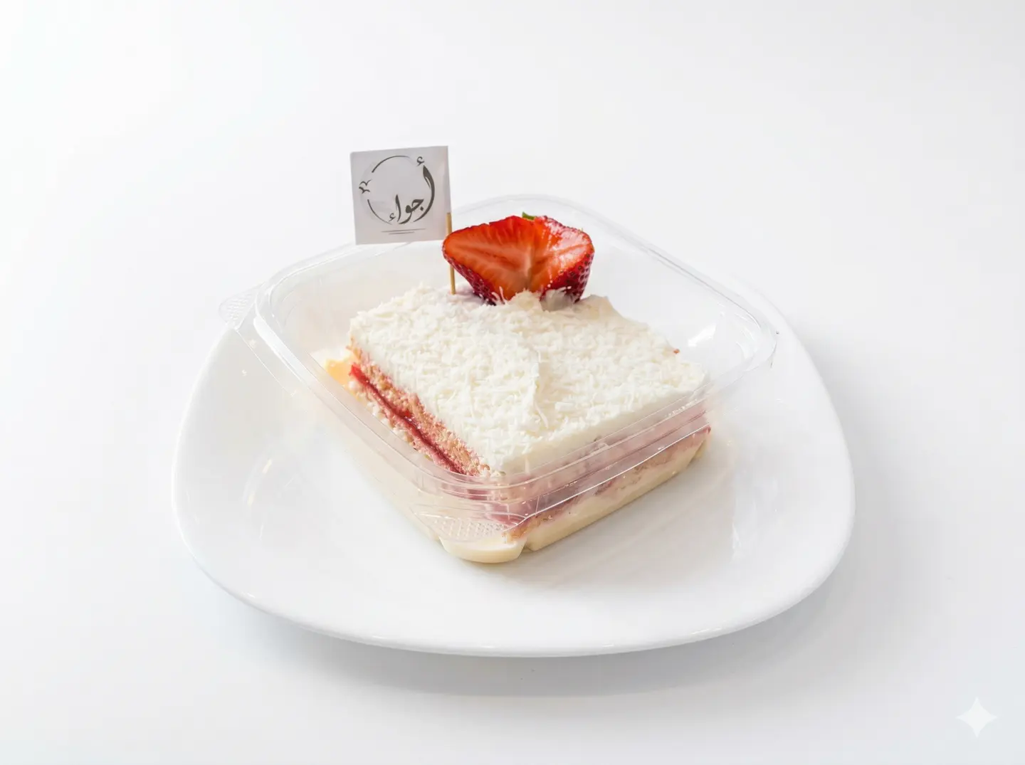 تشيز كيك جوز الهند و الفراولة