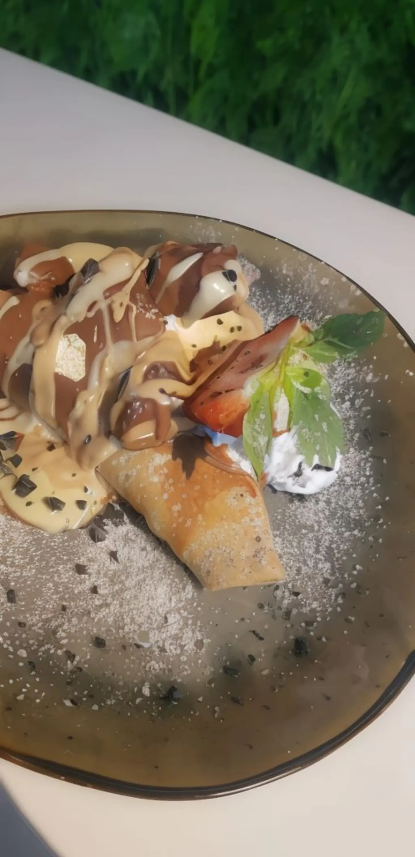 كريب كندر مع الايس كريم