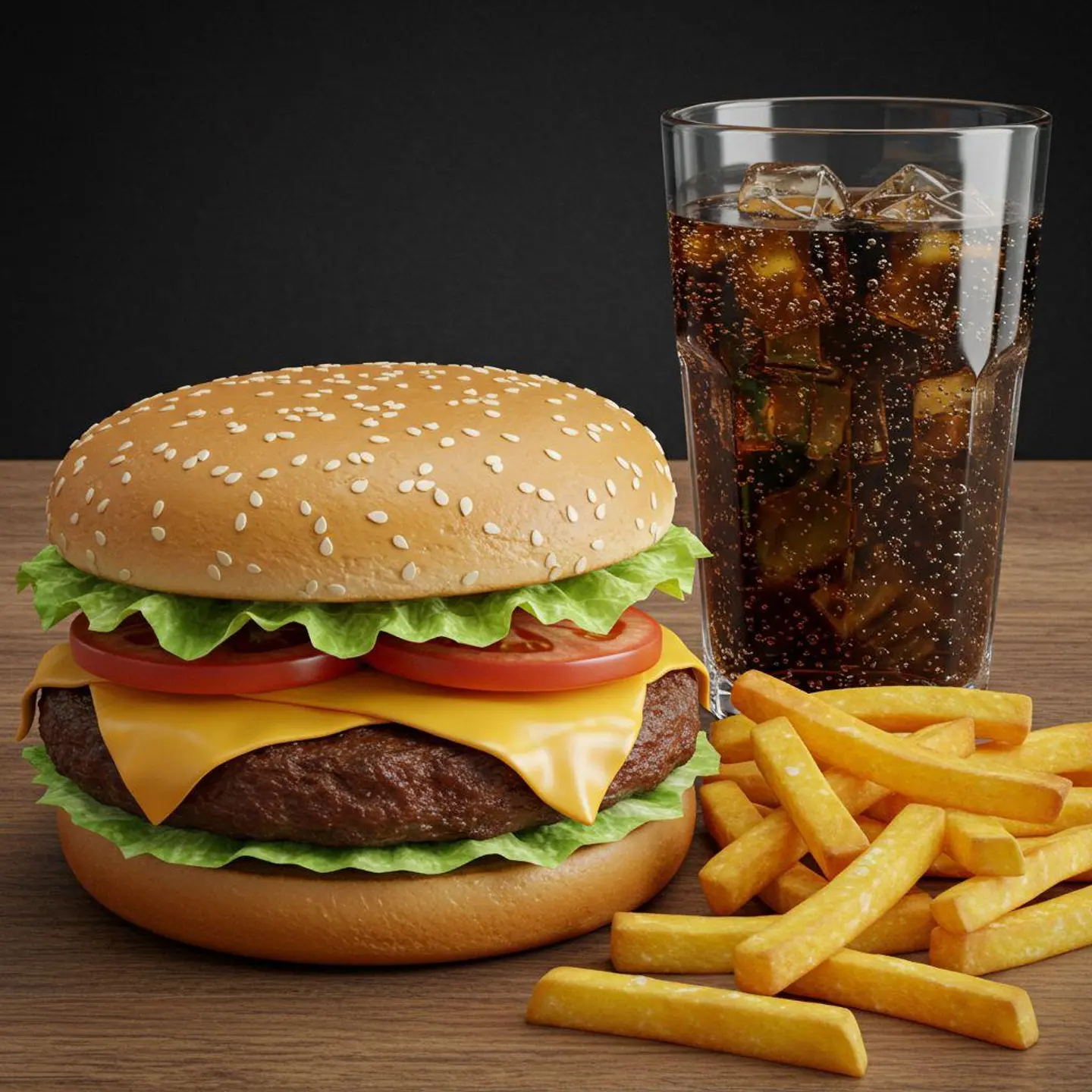 وجبة برجر لحم