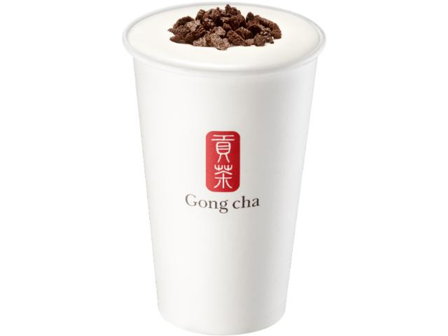 Chocolate Milk With Milk Foam And Cookie Crumbs Hot