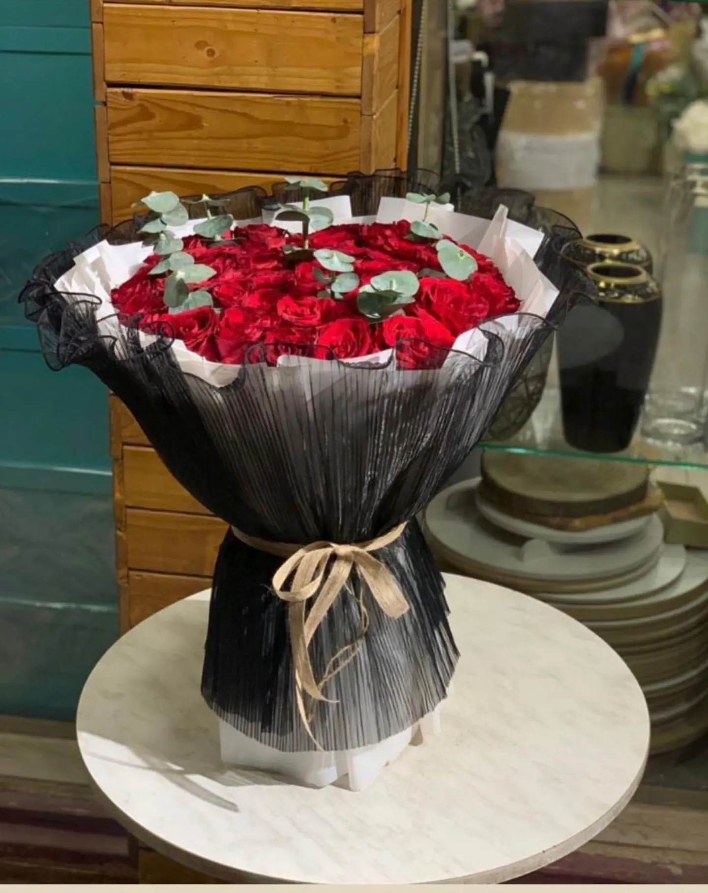 بوكيه ورد احمر ٥٦