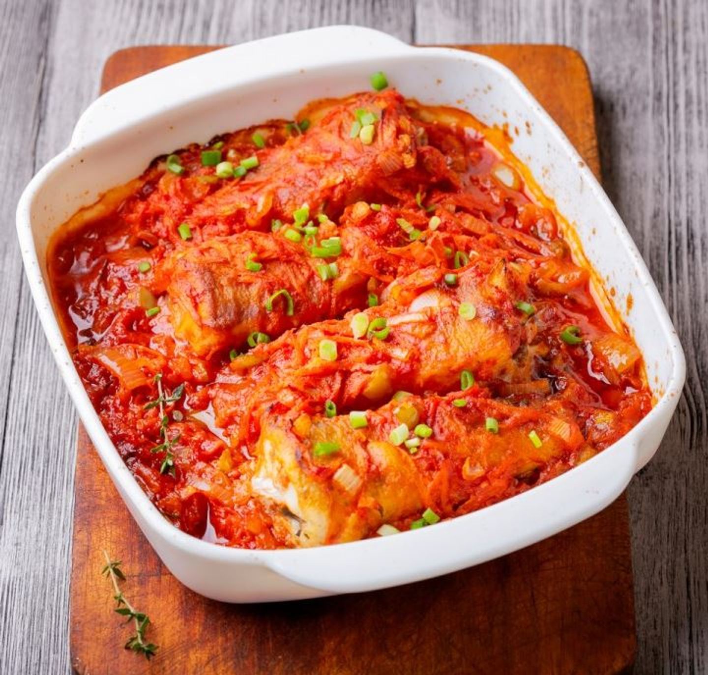 طاجن فيليه (صوص احمر / كريمة )