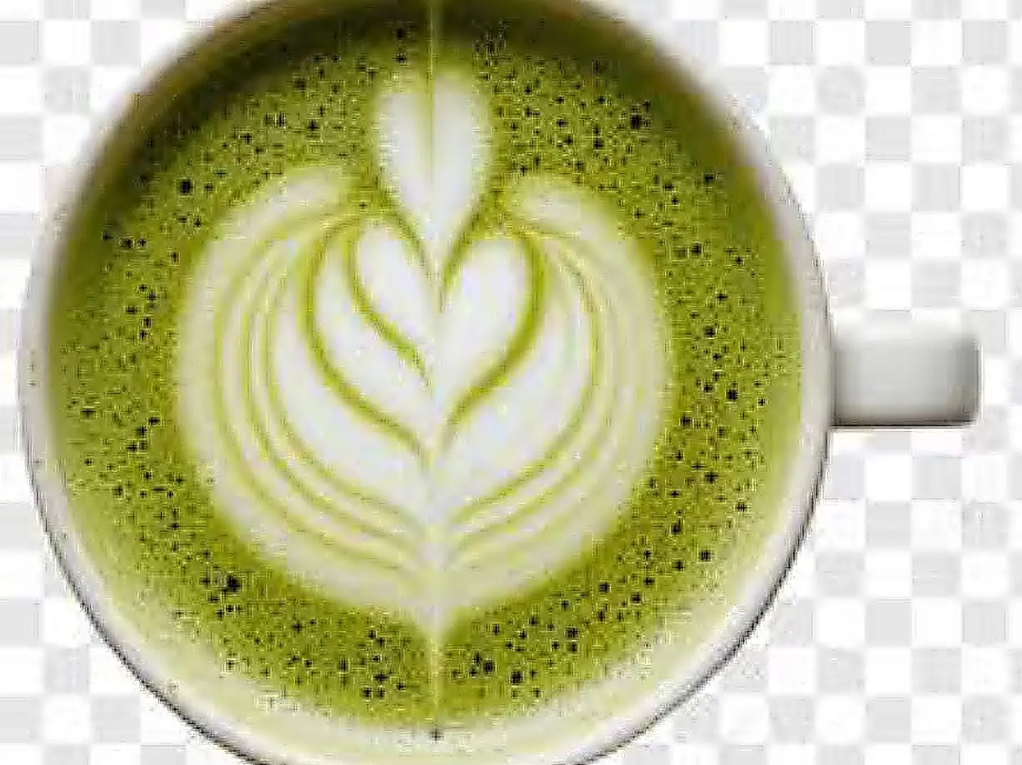 ماتشا لاتيه حار