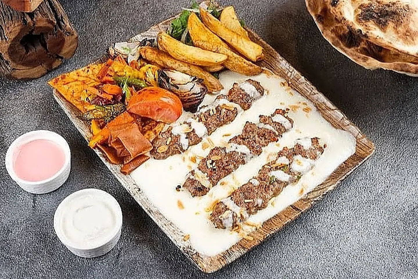 Kebab Fatteh With Yogurt