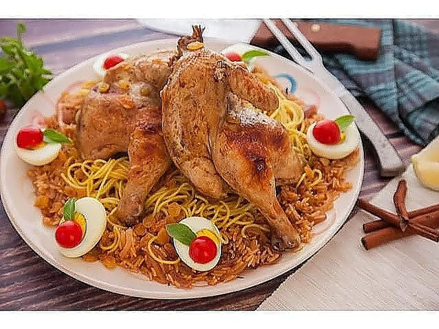 حبة دجاج مسلوق مع الأرز