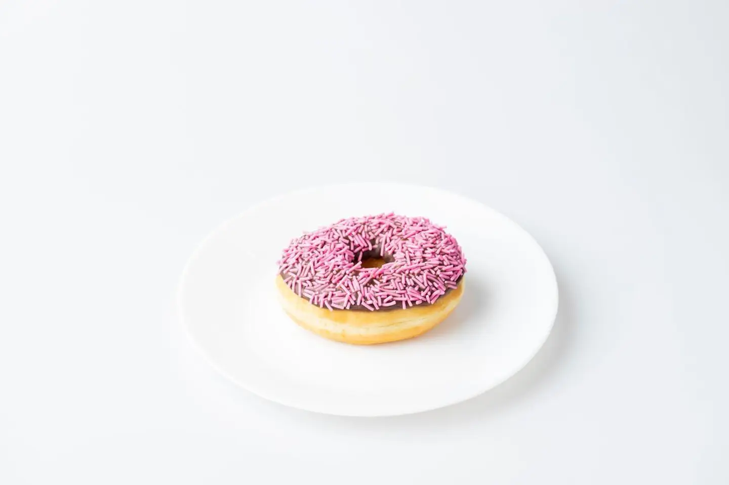 Pink Vermicelli Donut
