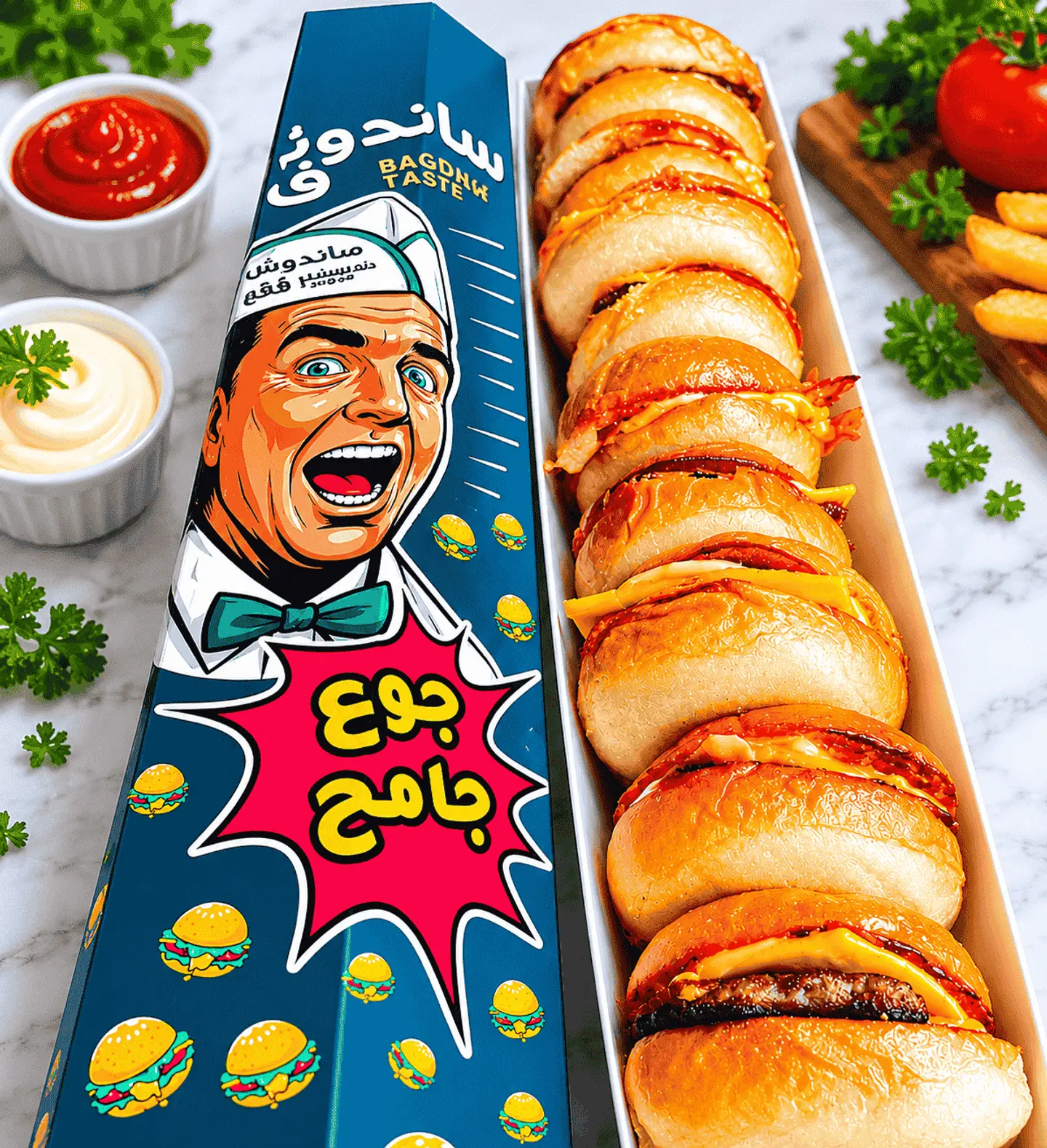 صندوق دجاج برجر ميني