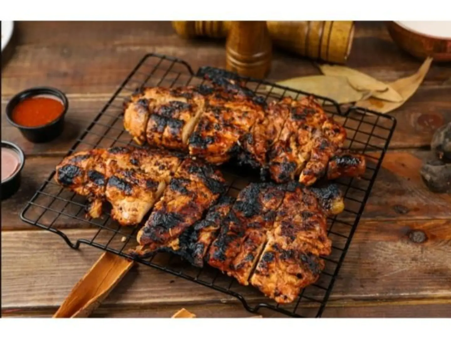 نص دجاج على فحم