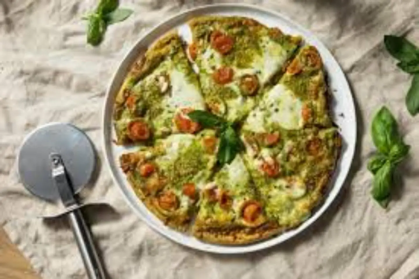 Pesto And Parmesan Pizza