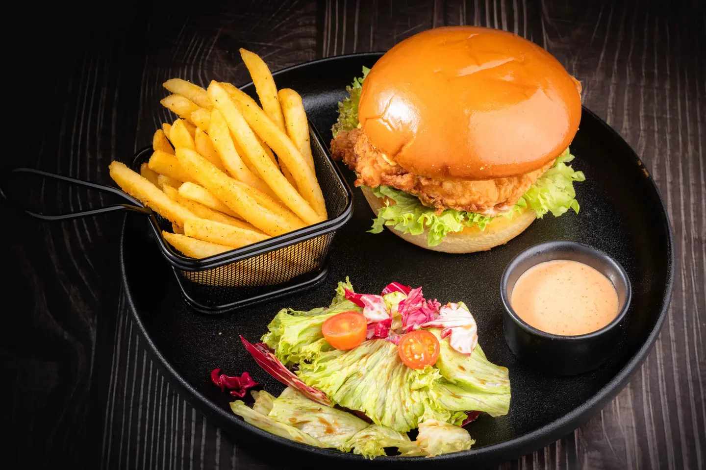 Crispy Chicken Burger Meal