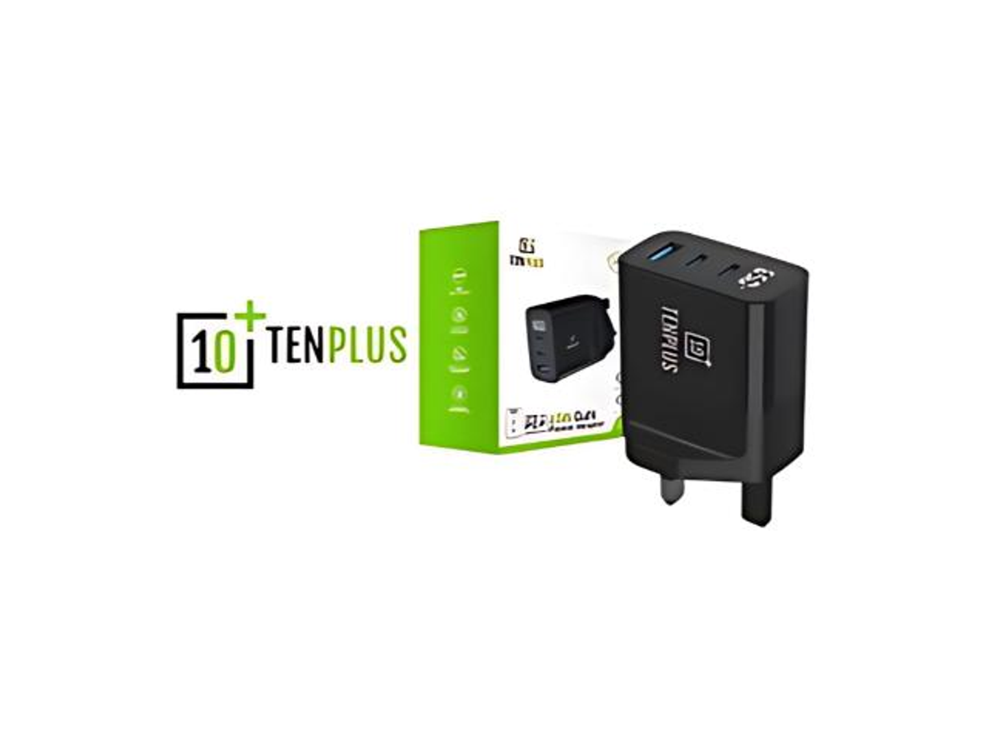 راس شاحن تن بلس 65 واط تايب سي + يو إس بي