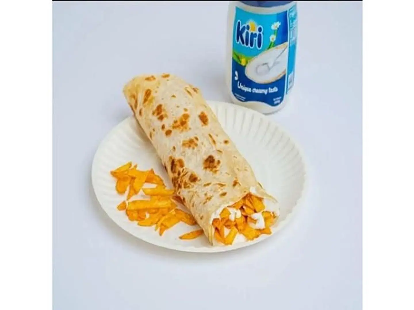 Chapati With Chips And Oman Chips