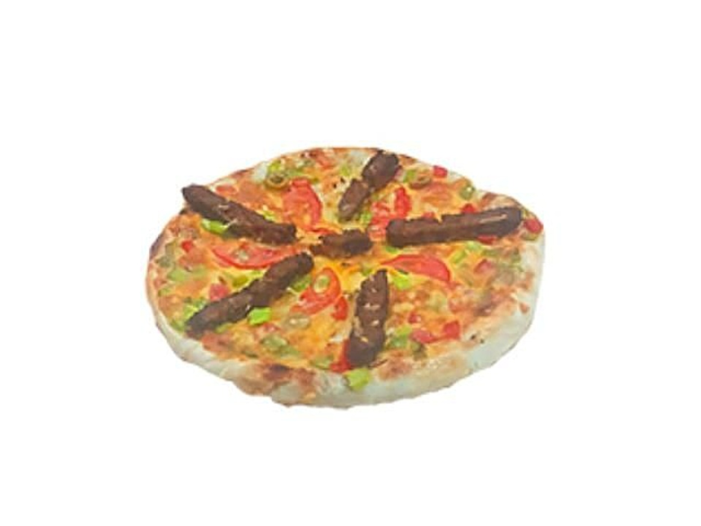 فطيرة برجر لحم بلدى وسط