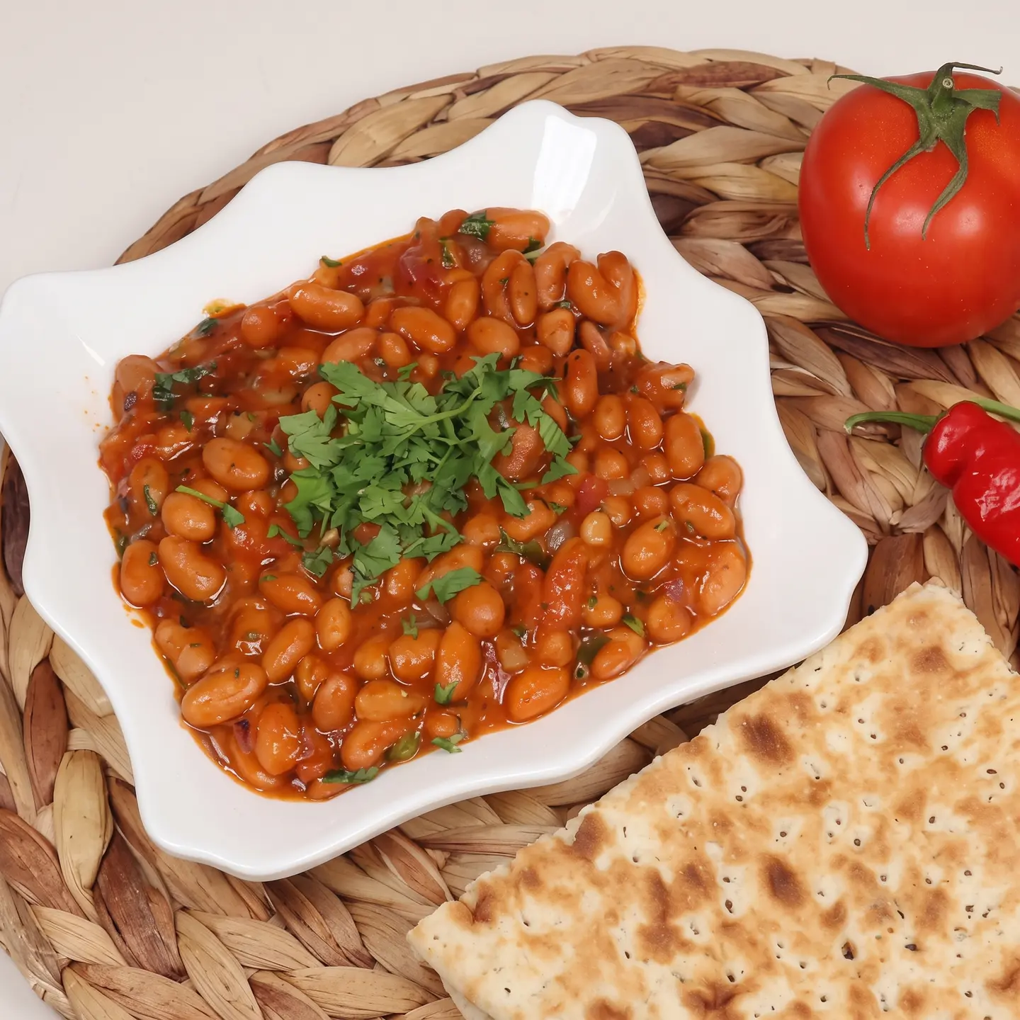 فاصوليا بالبيض