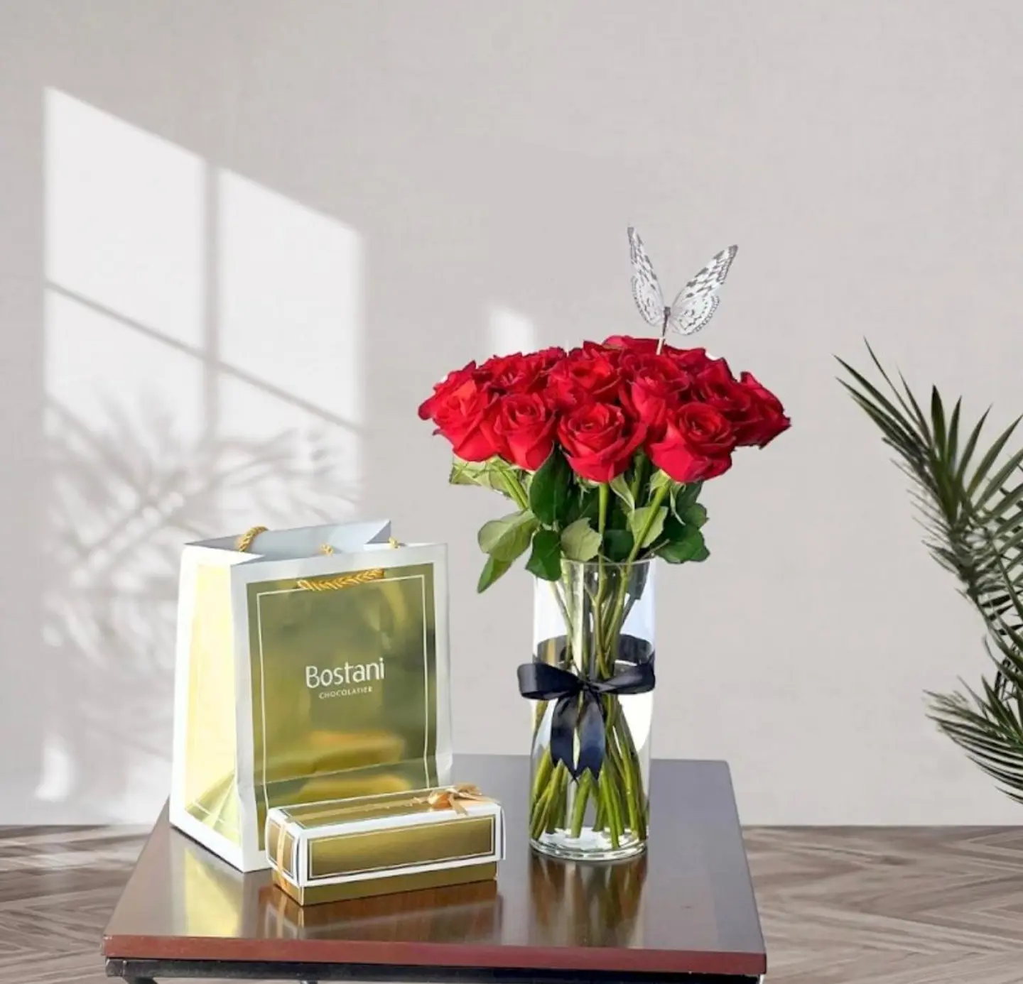 تنسيق ورد مع شوكلاتة بستاني 14