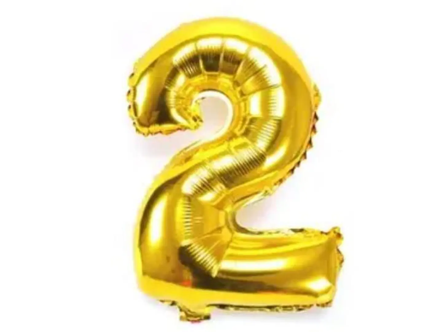 Gold Numbers Balloons 2