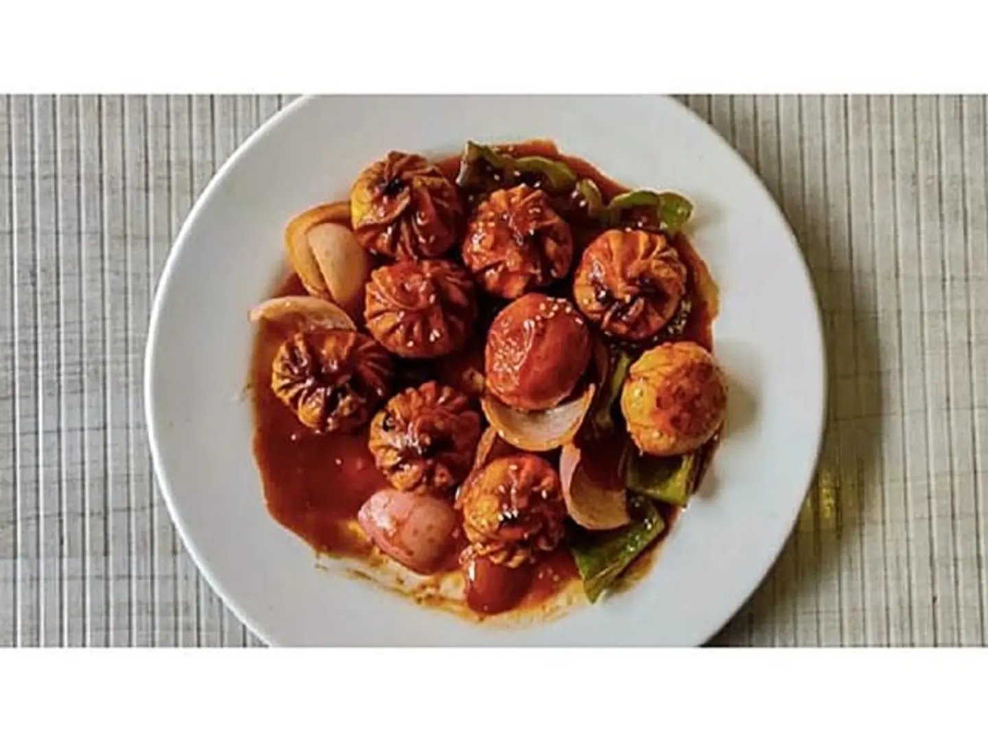 Chicken Momos Chilly