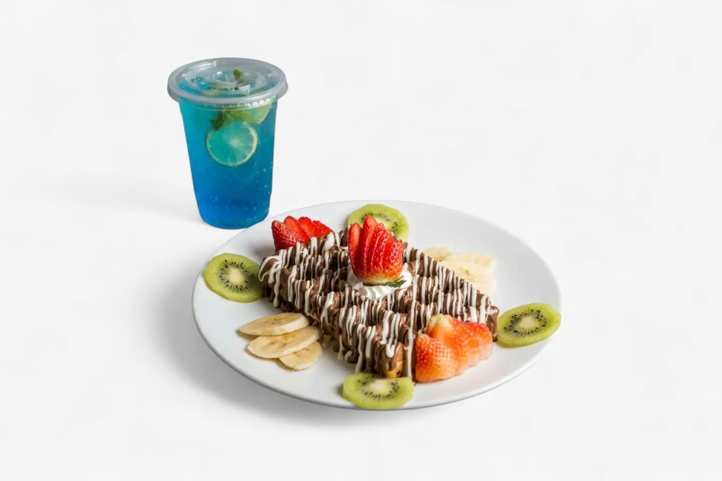 Waffle Large With Fruit