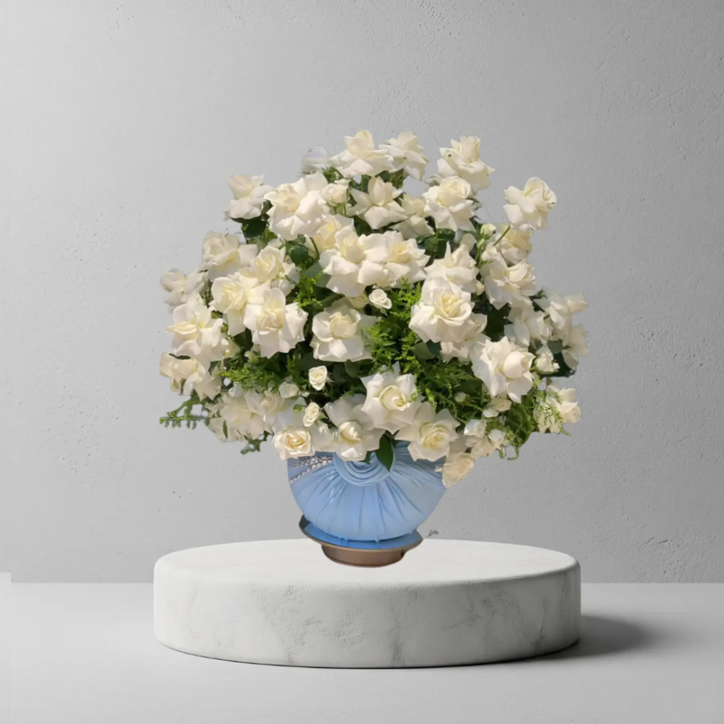 فازا الجوري المتفتح بالطريقة الجديدة