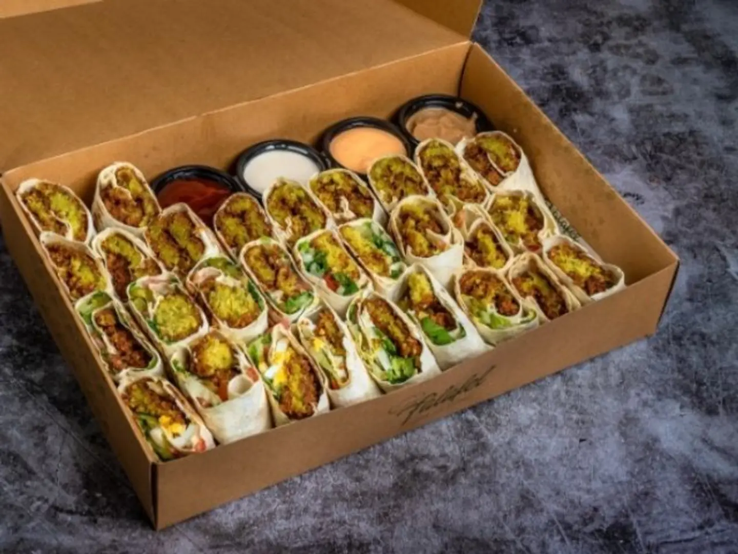 Box Falafel Arabic Bread