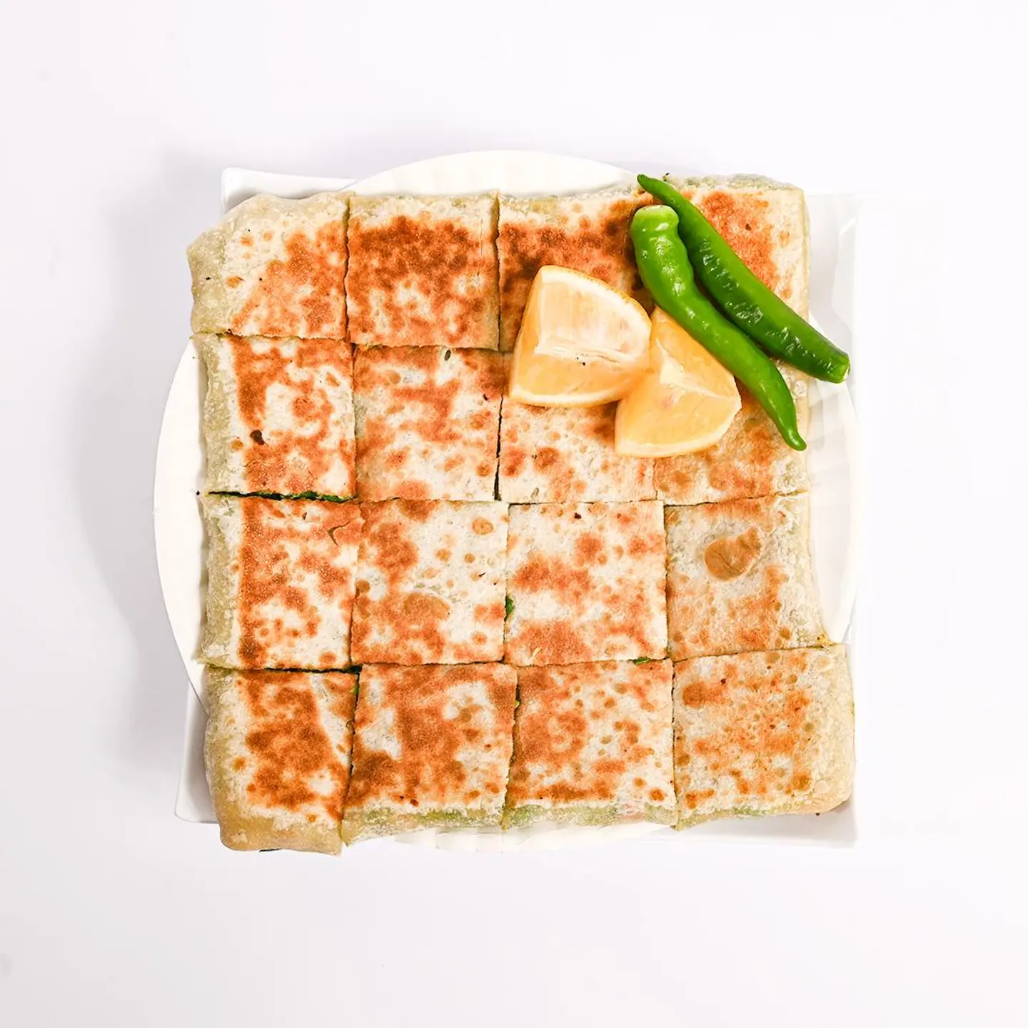 Vegetable Mutabbak With White Cheese