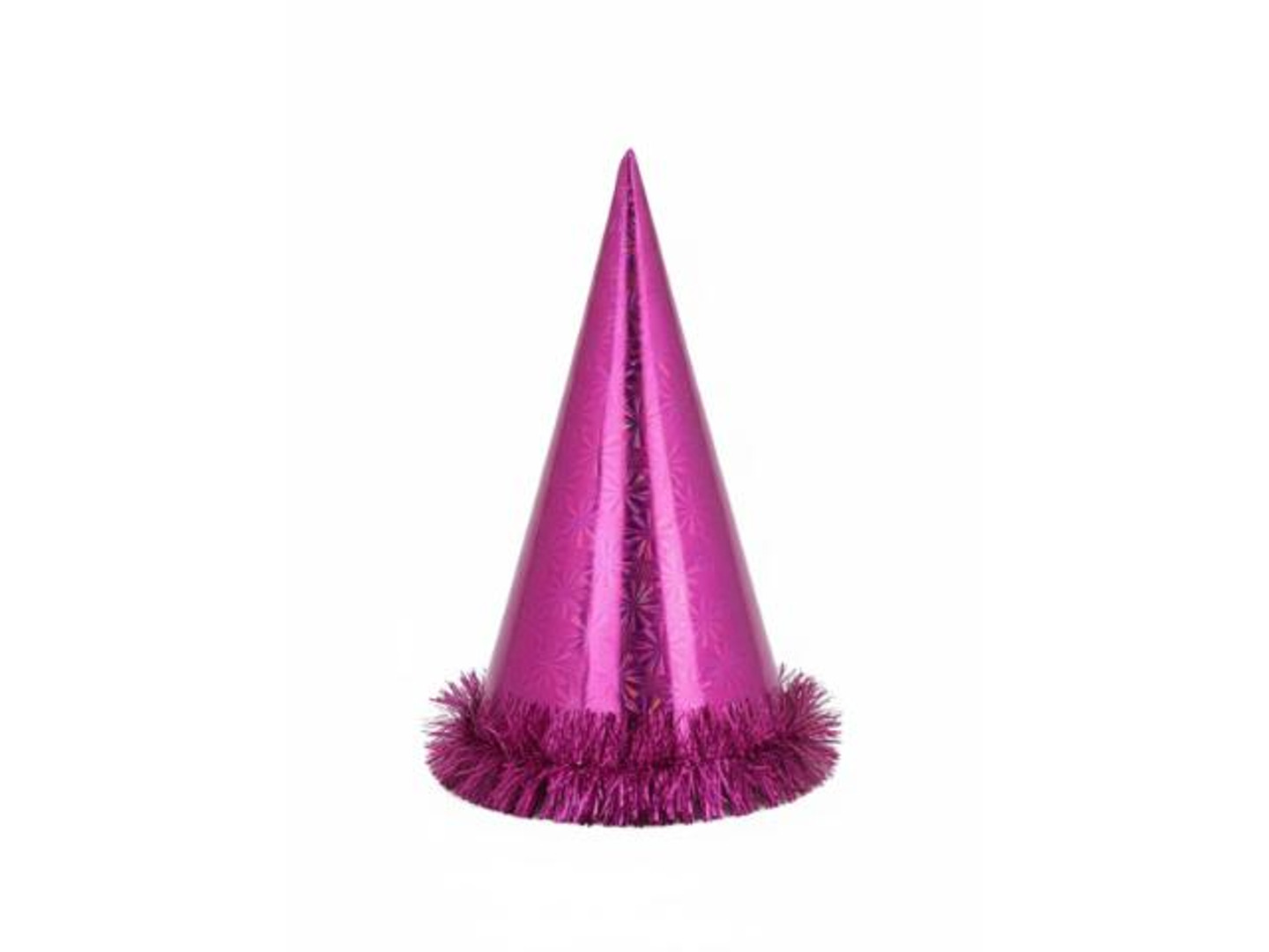 Fuchsia Cone Shaped Party Hat
