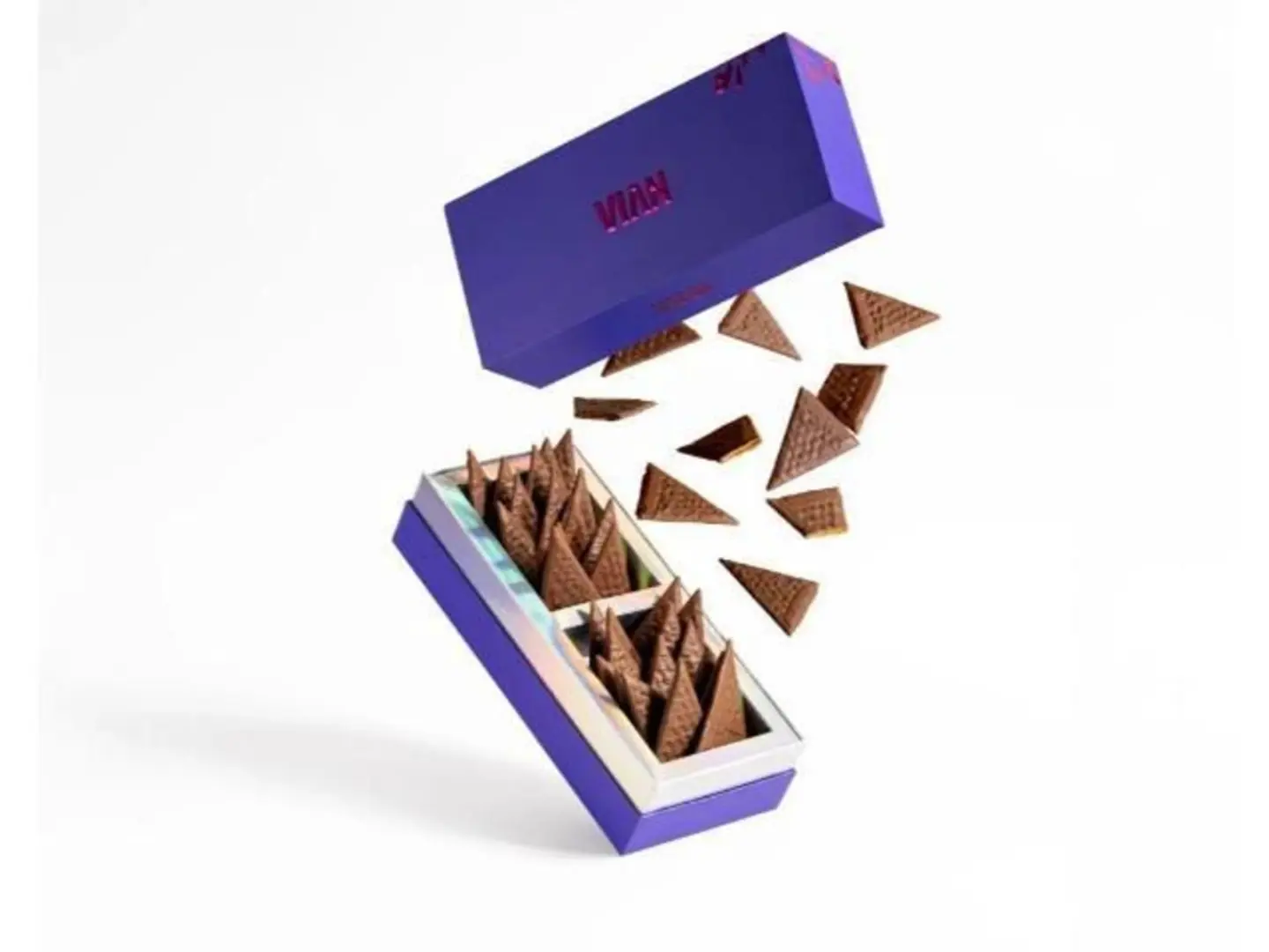 فيان رقائق شوكولاته مثلثه