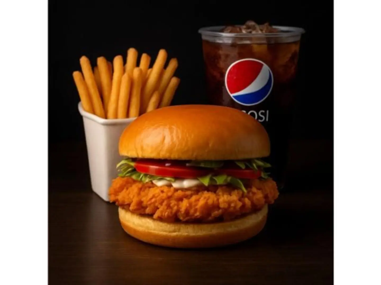 وجبة برجر دجاج