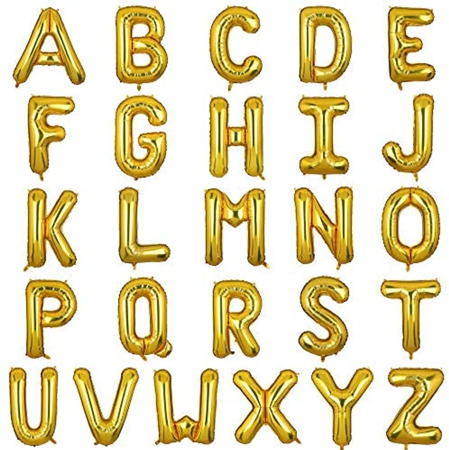 Gold Letters Helium Balloon