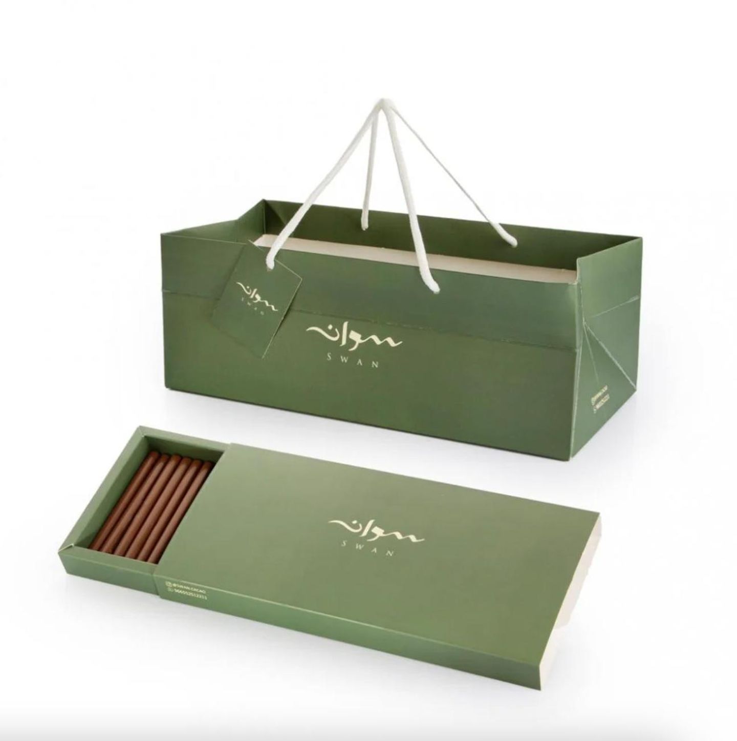 Swan Chocolate Sticks