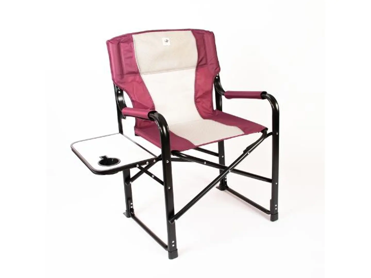 Qamra Deluxe Dirctor Chair With Table Maroon حبة