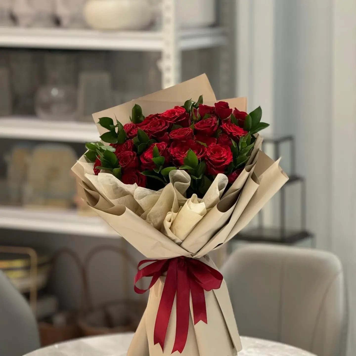 باقة ورد احمر