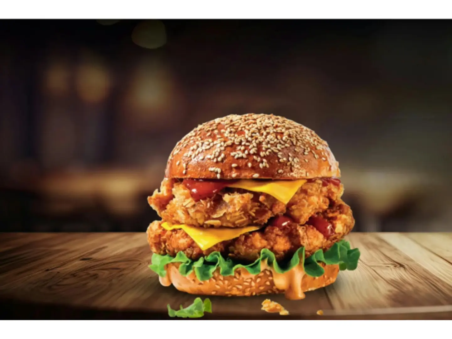 Double Chicken Burger