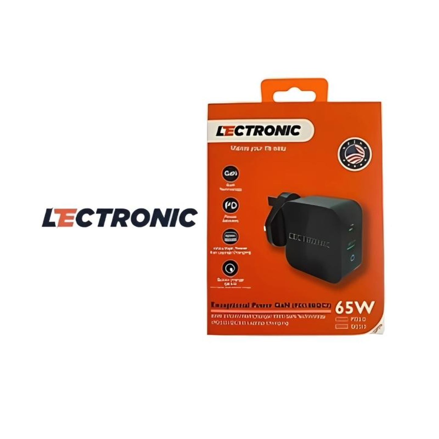 Lectronic Charger 2x Usb C + Usb 65 W