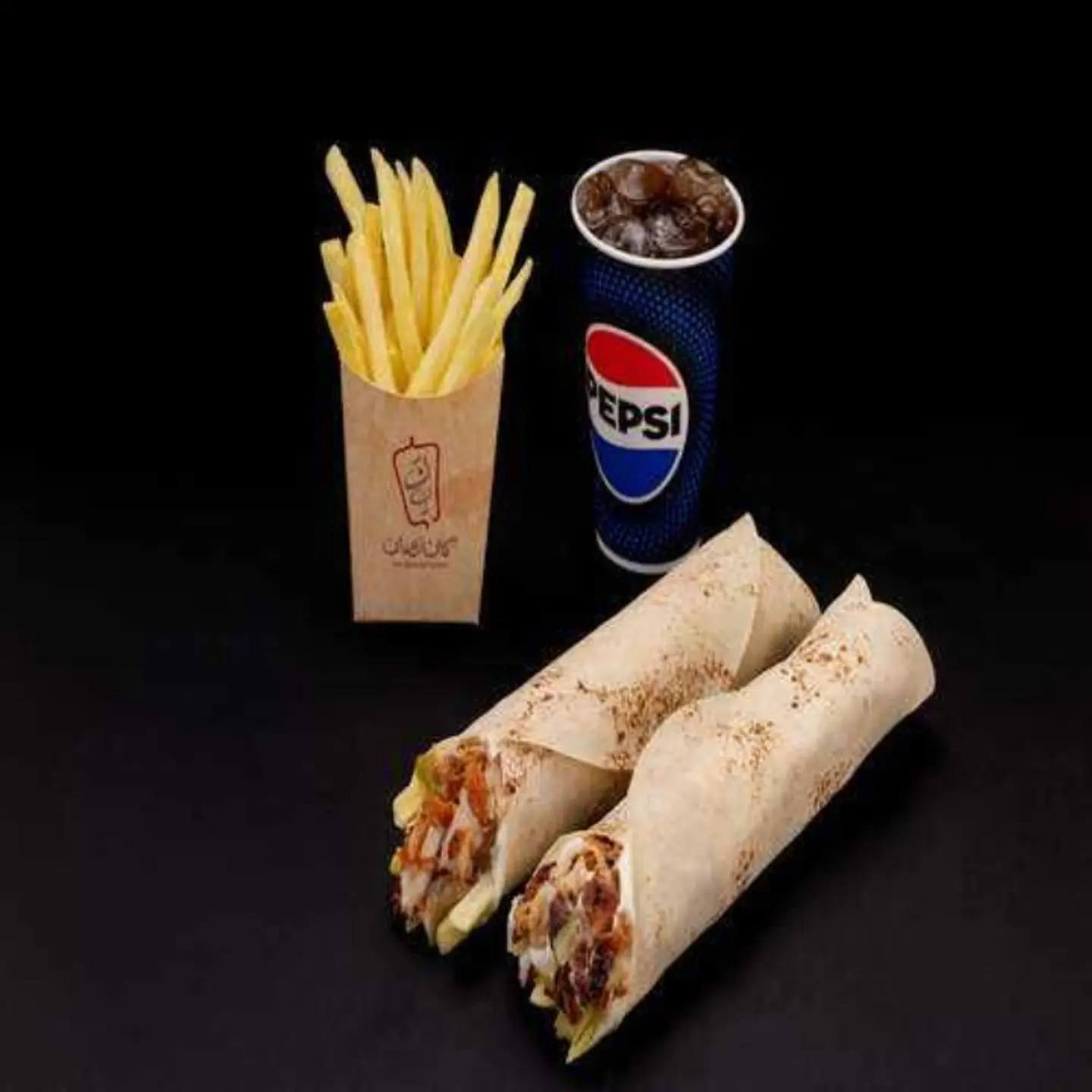 وجبة شاورما خبز صاج دجاج